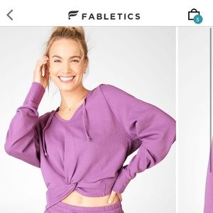 Fabletics twist front hoodie
